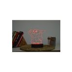 Yubi Design Baby Yoda , Star Wars - 3 Boyutlu 16 Renk Dekoratif Gece Lambası 3d TYC00395363427