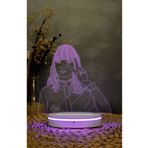 Yubi Design Lalisa Manoban ( Lisa ) , Blackpink - 3 boyutlu led lamba 16 renk dekoratif anime gece lambası 3D