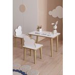 Yüceer Home Çocuk Masa Sandalye Yaz Sil Oyun Aktivite Çalışma Masası 1 Adet Masa 2 Adet Sandalye