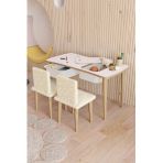 Yuceer Home Montessori Cocuk Oyun 2 Cekmeceli Aktivite Masasi Cift Saldalyeli Welsoft Kumasli Oturma Takimi