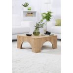 Yüceer Home Zera İskandinav Orta Sehpa 80 X 80 Cm Özel Tasarım Safir Meşe