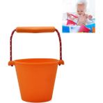 Yue Store Taşınabilir Silikon Kova Banyo Banyo Oyuncakları Turuncu (Yurt Dışından)