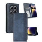 YUECXIN Xiaomi Redmi Note 14 Pro 5G için Cüzdan Kılıf, Görüntüleme Standlı, Para Bölmeli ve 3 Kart Tutuculu Premium Kapaklı Folyo Deri, Manyetik Kapatma Darbeye Dayanıklı Kılıf - Mavi