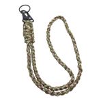 YueJieSelected Lanyard Paracord anahtarlık aksesuarı, karabinalı anahtarlık, Paracord kordon seti, hayatta kalma kordonu, anahtar ve kimlik için anahtar bandı, Kamuflaj, Gesamtlänge ca. 55cm