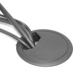 Yuekeda Yuekeda-20 Adet Bilgisayar Masası Kablo Deliği Kapağı 53MM (Yurt Dışından) - Siyah