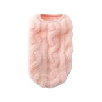 YUEMOL küçük köpek ceketi Polar Kazak Pet Giyim Sevimli Dalgalı Çift taraflı Yavru Yavru Mont Küçük Orta Köpekler Kediler için Kazak Sıcak Kış Kıyafeti (Color : D, Size : Large)