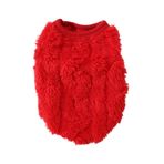 YUEMOL küçük köpek ceketi Polar Kazak Pet Giyim Sevimli Dalgalı Çift taraflı Yavru Yavru Mont Küçük Orta Köpekler Kediler için Kazak Sıcak Kış Kıyafeti (Color : E, Size : Medium)