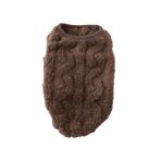 YUEMOL küçük köpek ceketi Polar Kazak Pet Giyim Sevimli Dalgalı Çift taraflı Yavru Yavru Mont Küçük Orta Köpekler Kediler için Kazak Sıcak Kış Kıyafeti (Color : F, Size : Medium)