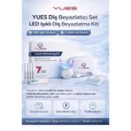 YUES Diş Beyazlatma Seti, 32 LED Işıklı Şarjlı Ağızlık, 4 Adet Beyazlatıcı Jel Kalemi, Renk Skalası ve Seyahat Kutulu Ev Tipi Diş Beyazlatma Kiti