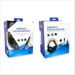 YUES PS4 Multi Fonksiyonel Oyuncu Kulaklığı – 3.5 mm, Mikrofonlu, PS5/PS4/PS3/Xbox/PC Uyumlu, Kapalı Tasarım