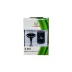 YUES Xbox 360 Controller Şarj Kiti – Şarj Edilebilir Pil ve USB Play & Charge Kablo