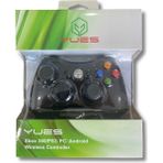 Yues Xbox 360 Gamepad Oyun Kolu Kablosuz Joystick (xbox 360 / Ps3 / Pc Ve Android Uyumlu) - Siyah