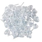 yueton 50x4 ml Şeffaf Kalp Şeklinde Sıvı Damlalık Plastik Sıkma Transfer Pastör Pipeti