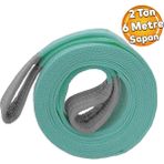 Yuk Kaldirma Tasima Indirme Halat Sapan Polyester Spanzet 2 Ton 6 Metre Turkuaz Saglam