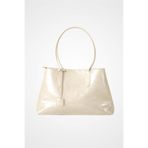 Yuka Atelier Deri Lyon Krem Büyük Boy Tote Çanta