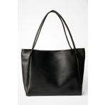 Yuka Atelier Nou Çift Saplı Siyah Büyük Boy Kadın Shopper Çanta
