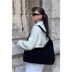 Yuka Atelier Süet Creme Salaş Görünümlü Shopper Çanta