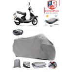 Yuki Active 125 Branda Gri Arka Çanta Uyumlu(Topcase) Motosiket Brandası Motor Örtüsü Çadır Su Geçirmez Motosiklet Kılıfı Motor Brandası,lastikli,taşıma Torbalı