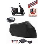 Yuki Crypto 50 Branda Siyah Arka Çanta Uyumlu(Topcase) Motosiket Brandası Motor Örtüsü Çadır Su Geçirmez Motosiklet Kılıfı Motor Brandası,lastikli,taşıma Torbalı
