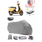 Yuki Gelato 125 Branda Gri Arka Çanta Uyumlu(Topcase) Motosiket Brandası Motor Örtüsü Çadır Su Geçirmez Motosiklet Kılıfı Motor Brandası,lastikli,taşıma Torbalı