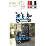 Yuki Greta Mini Yk-32 Üç Tekerli Motor Brandası - Siyah