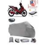 Yuki Gusto 50 Branda Gri Arka Çanta Uyumlu(Topcase) Motosiket Brandası Motor Örtüsü Çadır Su Geçirmez Motosiklet Kılıfı Motor Brandası,lastikli,taşıma Torbalı