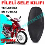 Yuki Gusto Motosiklet Sele Kılıfı 3D Çift Katlı Fileli
