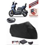 Yuki Huracan TR250T Branda Siyah Arka Çanta Uyumlu(Topcase) Motosiket Brandası Motor Örtüsü Çadır Su Geçirmez Motosiklet Kılıfı Motor Brandası,lastikli,taşıma Torbalı
