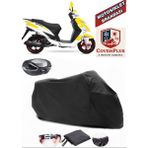 Yuki Yb 100 Jumbo Branda Siyah Arka Çanta Uyumlu(Topcase) Motosiket Brandası Motor Örtüsü Çadır Su Geçirmez Motosiklet Kılıfı Motor Brandası,lastikli,taşıma Torbalı