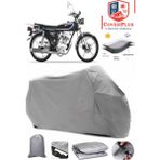 Yuki YK-100M Modify Branda Gri Motosiket Brandası Motor Örtüsü Çadır Su Geçirmez Motosiklet Kılıfı Motor Brandası,lastikli,taşıma Torbalı - Arka Çanta UYUMSUZ