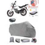 Yuki Yk 150-G Üstad Arka Çanta Uyumlu (Gri) Motorsiket Brandası Motor Örtüsü Çadır Su Geçirmez Motosiklet Kılıfı Motor Brandası - Gri- Arka Çanta UYUMLU