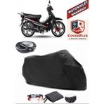 Yuki YK100-7 Pa?a Branda Siyah Arka Çanta Uyumlu(Topcase) Motosiket Brandası Motor Örtüsü Çadır Su Geçirmez Motosiklet Kılıfı Motor Brandası,lastikli,taşıma Torbalı