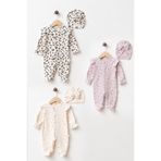 yukobaby bebeğiniz için en doğalı BEBEK %100 PAMUKLU BONELİ FIRDIRLI 3'LÜ PATİKLİ TULUM YENİDOĞAN HASTANE ÇIKIŞI BEBEK KIYAFETİ 0-3 AY