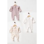 yukobaby bebeğiniz için en doğalı BEBEK %100 PAMUKLU BOYDAN FERMUARLI 3'LÜ PATİKLİ TULUM YENİDOĞAN HASTANE ÇIKIŞIBEBEK KIYAFETİ 0-3 AY