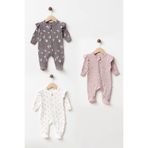 yukobaby bebeğiniz için en doğalı BEBEK DESENLİ 0-3 AY 3'LÜ %100 PAMUKLU PATİKLİ TULUM YENİDOĞAN HASTANE ÇIKIŞI BEBEK KIYAFETİ YK0044
