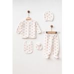 yukobaby bebeğiniz için en doğalı BEBEK KALPLİ 5'Lİ YENİDOĞAN HASTANE ÇIKIŞI ZIBIN SETİ YK4238842