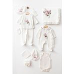 yukobaby bebeğiniz için en doğalı KIZ BEBEK ÇİÇEK İŞLEMELİ LÜX 10'LU YENİDOĞAN HASTANE ÇIKIŞI ZIBIN SETİ YK5434322
