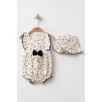 yukobaby bebeğiniz için en doğalı KIZ BEBEK KALPLİ 3-6-9-12-18 AY %100 PAMUKLU MÜSLİN KASKETLİ TULUM YENİDOĞAN HASTANE ÇIKIŞI BEBEK KIYAFETİ