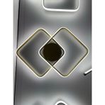 Yüksek Aydınlatmalı Kare Gold Tavan Plafonyer LED Avize, 3 Renk Aydınlatma