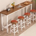Yüksek Bar Masası 120/140/160/180 cm - Kahvaltı Tezgahı Yemek Odası Mobilyaları 105 cm Uzun Kokteyl Masası Mutfak Bar Mobilyaları Altın Meşe Kaplama - Ev ve Restoranlar için Mükemmel