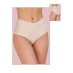 Yüksek Bel Lazer Kesim Bato Silikonlu Kaydırmaz Slip Lazer Külot Korse, Ten, 2XL, 4567yıuhjgfretg