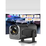 Yüksek Çözünürlüklü Taşınabilir Mini Projektör, Bluetooth, Hoparlör, 4K Ultra Hd - Ahşap