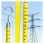 Yüksek Gerilim Ölçüm Çubuğu, 12 m (39 ft) Ölçüm Çubuğu, Elektrik Güç Ölçüm Çubuğu, Ticari Voltaj Test Direği 10 kV-220 KV, Yüksek Kontroller için İdeal
