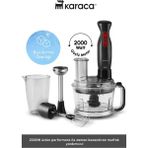 Yüksek Güçlü Turbo Doğrayıcı ve Blender Seti, Buz Kırıcı, Çok Fonksiyonlu Mutfak Robotu - Ahşap