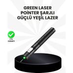 Yüksek Güçlü Yeşil Lazer Pointer 5000MW Şarjlı Tdms-07 - 1 m - Renkli