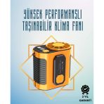 Yüksek Hızlı Mini Klima Fan – 11 M/S Rüzgar Gücü, 100 Hız Ayarı Mir23436237