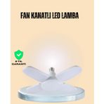 Yüksek Işık Güçlü LED Ampül 4 Kollu Katlanır Pervane Tasarım - Lisinya