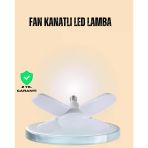 Yüksek Işık Güçlü Led Ampül 4 Kollu Katlanır Pervane Tasarım Mir25872644