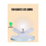 Yüksek Işık Güçlü LED Ampül 4 Kollu Katlanır Pervane Tasarım UCZZZVM60LEDAMPÜL-3