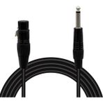 Yüksek Kalite 3 Pin Xlr Dişi - 6.35MM Mono Erkek Mikrofon Ses Kablosu - 1 Metre